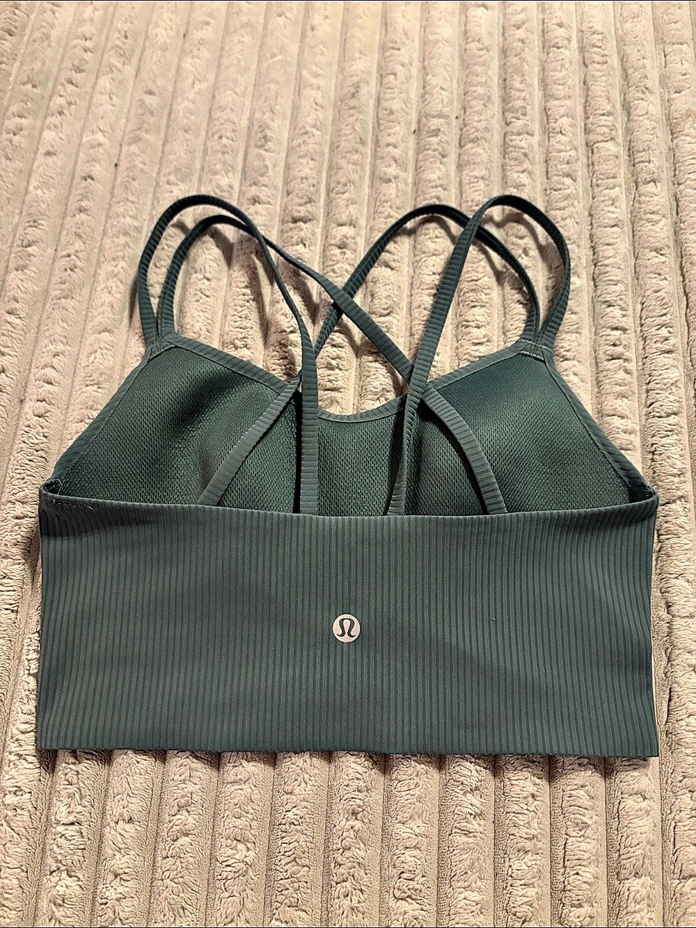lululemon Like a Cloud Longline Ribbed Bra - Medium Forest